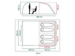 Coleman Vespucci 4 Tunneltent -Buitenkamperen 357052 357052 images other coleman vespucci 4 3 2 ecommerce