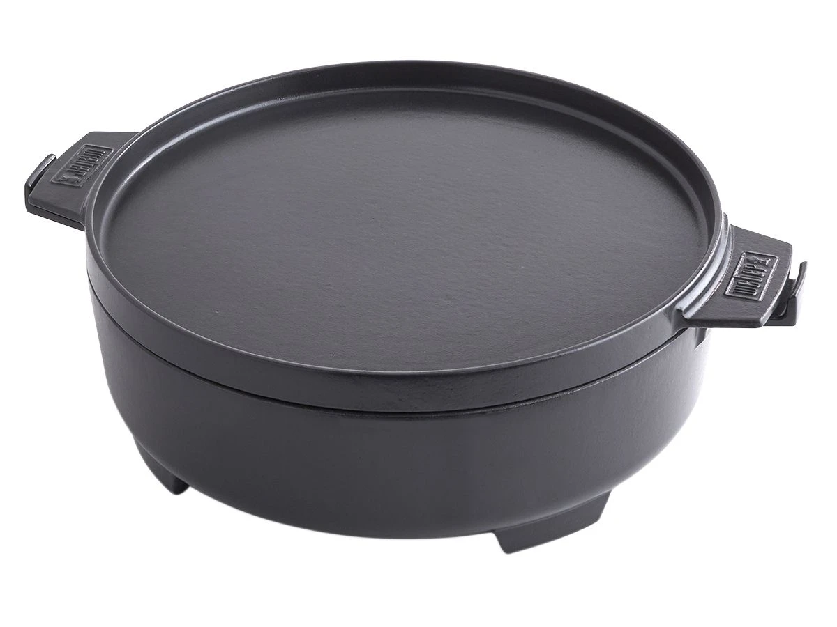 Weber GBS 2 In 1 Dutch Oven Braadpan 4 Weber GBS 2 In 1 Dutch Oven Braadpan - Afbeelding 2