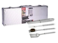 Merkloos BBQ 4-delige Gereedschapset In Koffer