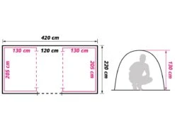 Obelink Napels 4 Poly Tunneltent -Buitenkamperen obelink napels 4 tc floor plan ecommerce acf1 1