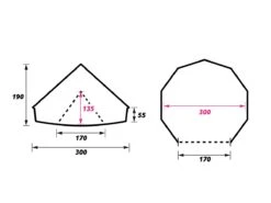 Obelink Sahara 300 Deluxe Bell Tent -Buitenkamperen sahara 300 plattegrond ecommerce 50b5 1